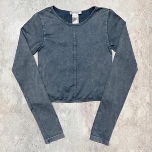 Zara Elastane Long Sleeve Crop Top